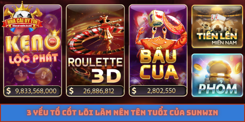 3 yếu tố cốt lõi làm nên tên tuổi của SUNWIN