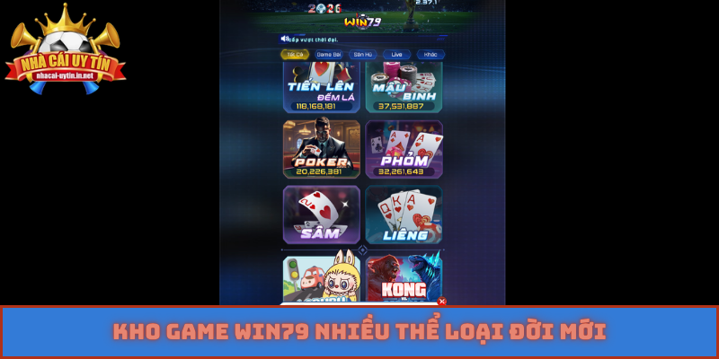 Kho game Win79 nhiều thể loại đời mới