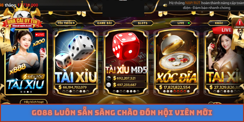GO88 luôn sẵn sàng chào đón hội viên mới