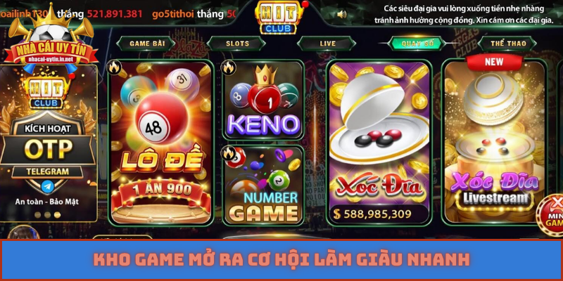 Kho game mở ra cơ hội làm giàu nhanh