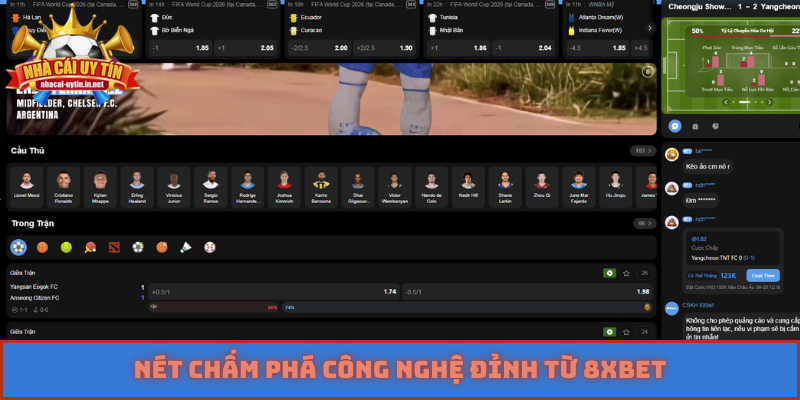 Nét chấm phá công nghệ đỉnh từ 8XBET