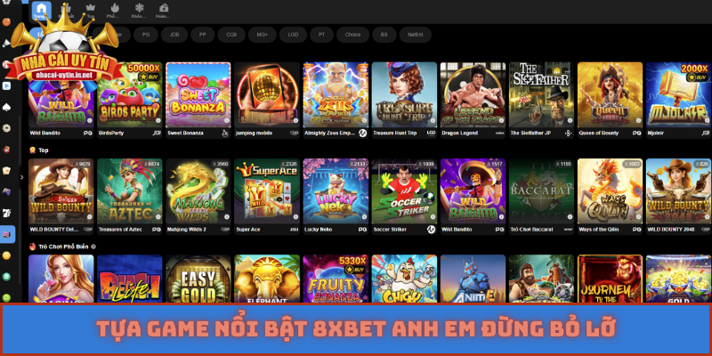 Tựa game nổi bật 8XBET anh em đừng bỏ lỡ