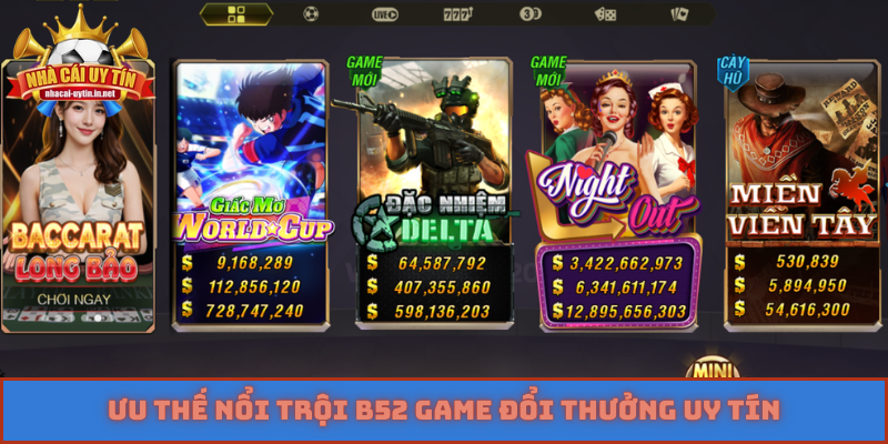 Ưu thế nổi trội B52 game đổi thưởng uy tín
